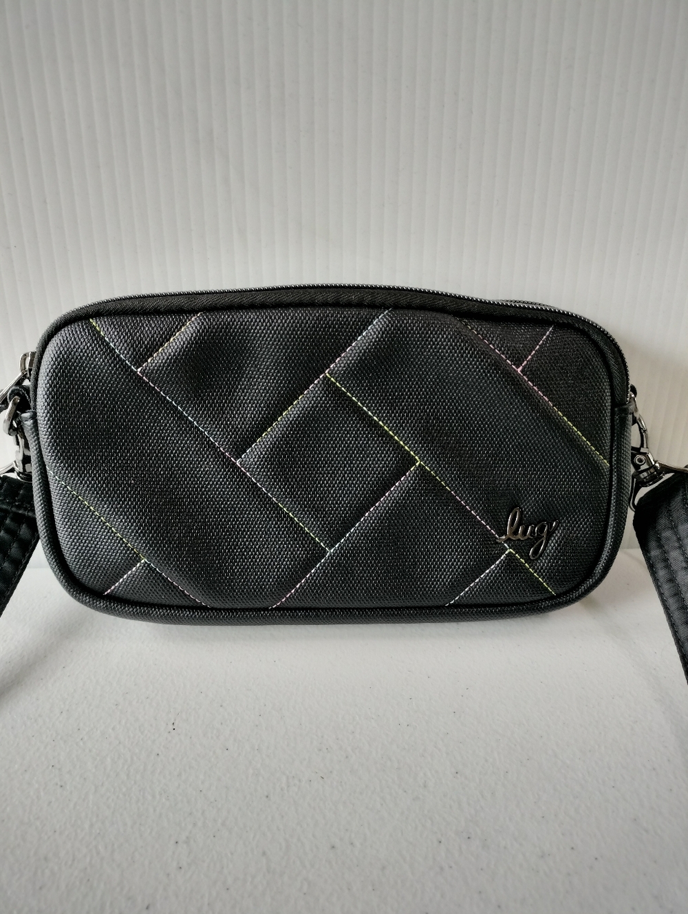 Lug Matte Lux Coupe XL Black Crossbody Converts Belt Bag Travel Shopping